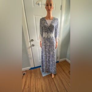 Sugarlips Blue and White Dress